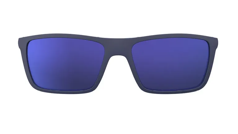 Clip On para Óculos de Grau HB Switch 0379 Matte Navy Polarized Blue Chrome