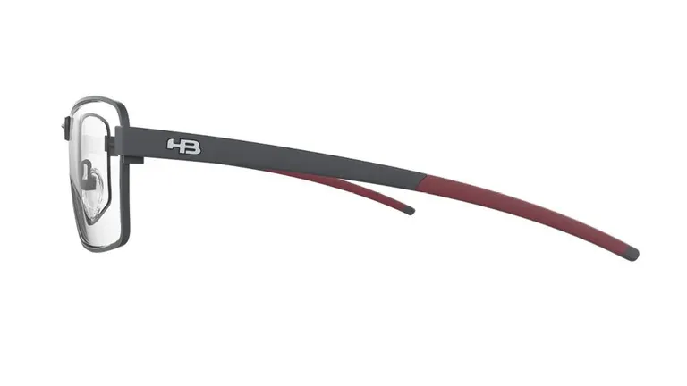 Armação HB Duotech 0427 Matte Black/ Onyx - Lente 5,7 cm