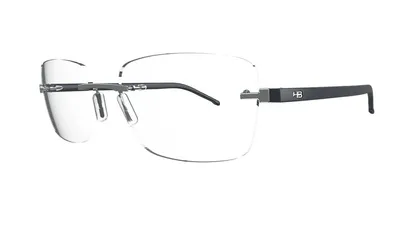 Óculos de Grau HB Polytech 2 0402 Matte Grey/ Matte Black - Lente 5,5