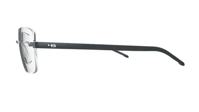 Óculos de Grau HB Polytech 2 0402 Matte Grey/ Matte Black - Lente 5,5