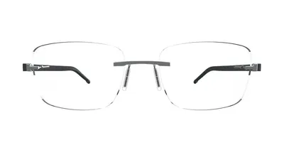 Óculos de Grau HB Polytech 2 0402 Matte Grey/ Matte Black - Lente 5,5