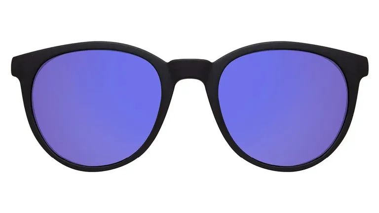 Clip On para Óculos de Grau HB Switch 0253 Matte Black/ Polarized Blue - 4.9 cm