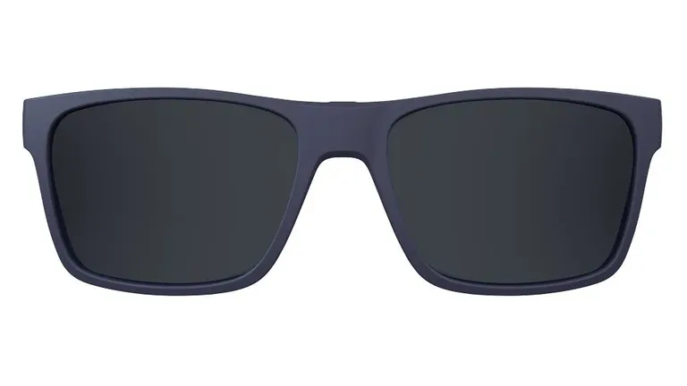 Clip On para Óculos de Grau HB Switch 0339 Matte Navy/ Polarized Gray - Lente 5.3cm