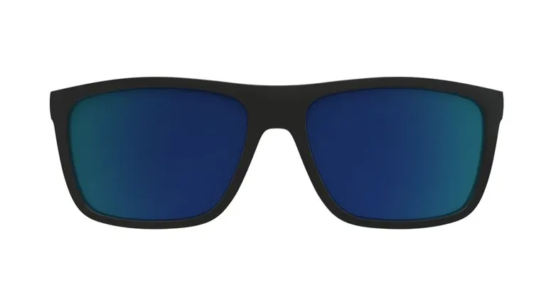 Clip On para Óculos de Grau HB Switch 0380 Matte Black/ Polarized Blue