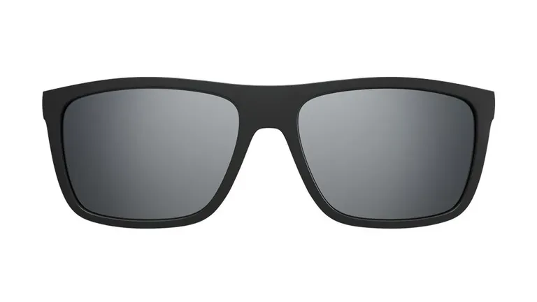 Clip On para Óculos de Grau HB Switch 0380 Matte Black/ Silver Polarized