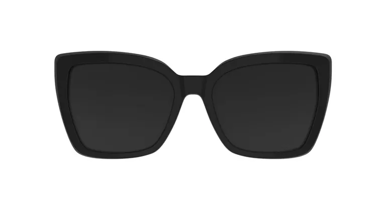 Clip On para Óculos de Grau HB Switch 0403 Gloss Black/ Polarized Gray