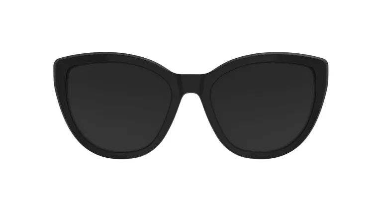 Clip On para Óculos de Grau HB Switch 0404 Gloss Black/ Polarized Gray