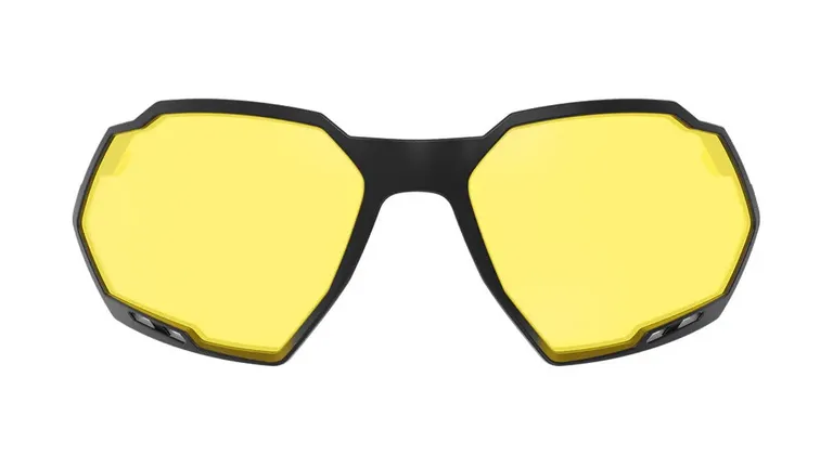 Clip On para Óculos de Sol HB Rush - Matte Black Yellow