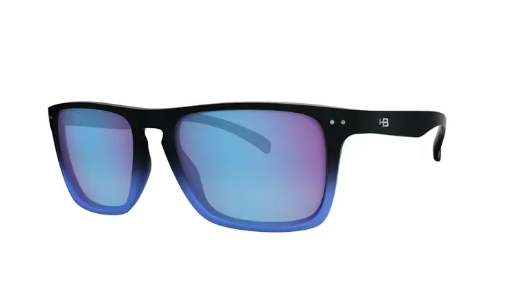 Óculos de Sol HB Cody M F Black Blue  Blue Chrome