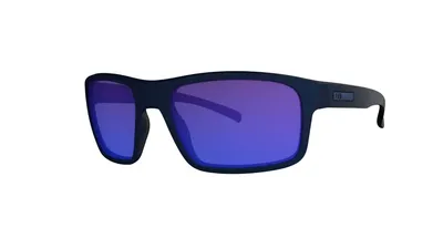 Óculos de Sol HB Overkill Matte Black D. Blue Blue Chrome