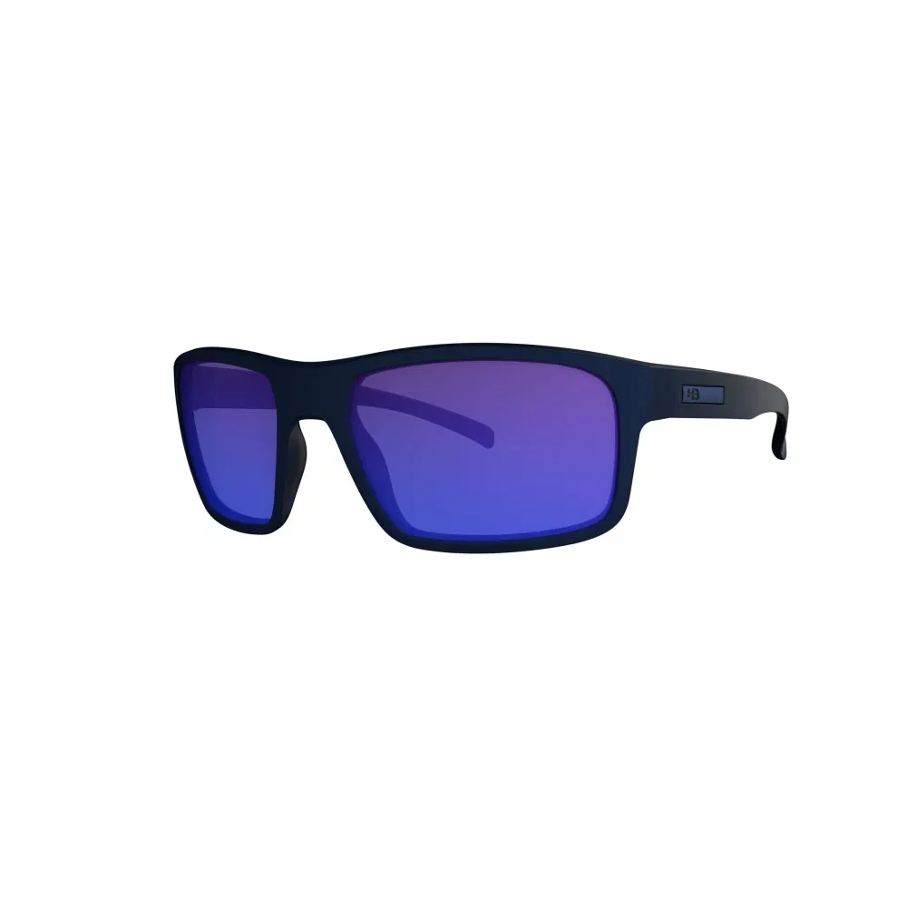 Óculos de Sol HB Overkill Matte Black D. Blue Blue Chrome