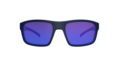 Óculos de Sol HB Overkill Matte Black D. Blue Blue Chrome