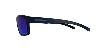 Óculos de Sol HB Overkill Matte Black D. Blue Blue Chrome