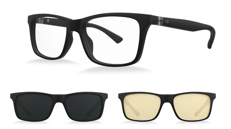 Óculos de Grau HB Switch 0481 Matte Black Gray/ Gamer - Armação