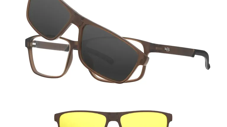 Óculos de Sol HB SWITCH 0538 Matte Clear Coffe Gray/Nigth Dr