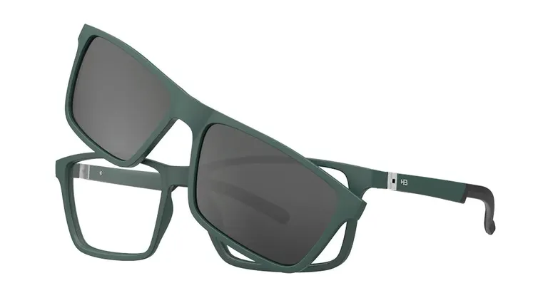Óculos de Grau HB Switch 0531 M Military Green Polarized Gray