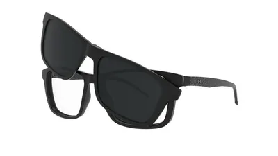 Óculos de Grau HB 0351 Switch Clip On New Carbon Fiber/ Gray Polarized lente 5.2