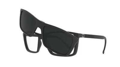 Óculos de Grau HB 0379 Switch Clip On Print Dots Grap/ Polarized Gray