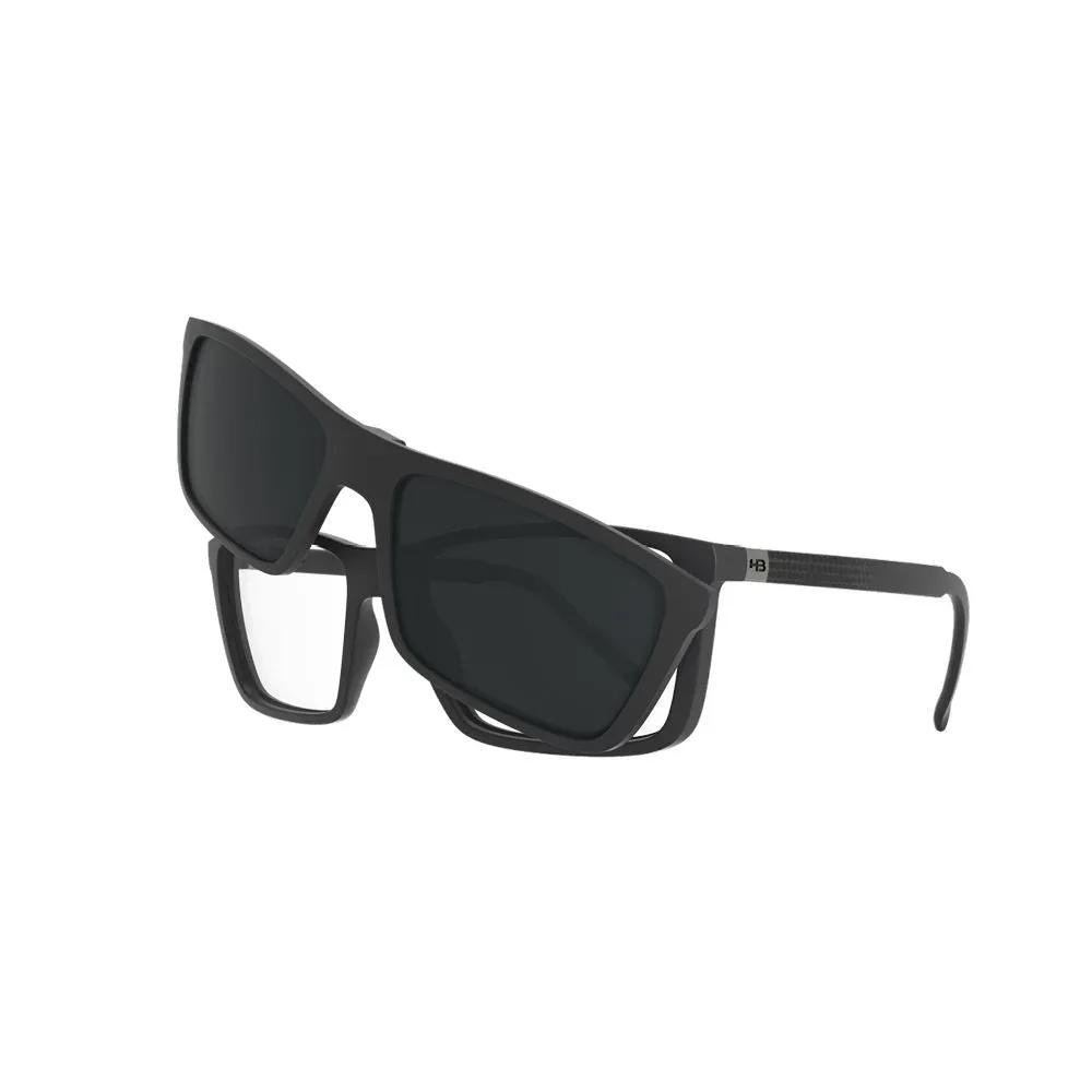 Óculos de Grau HB 0379 Switch Clip On Print Dots Grap/ Polarized Gray