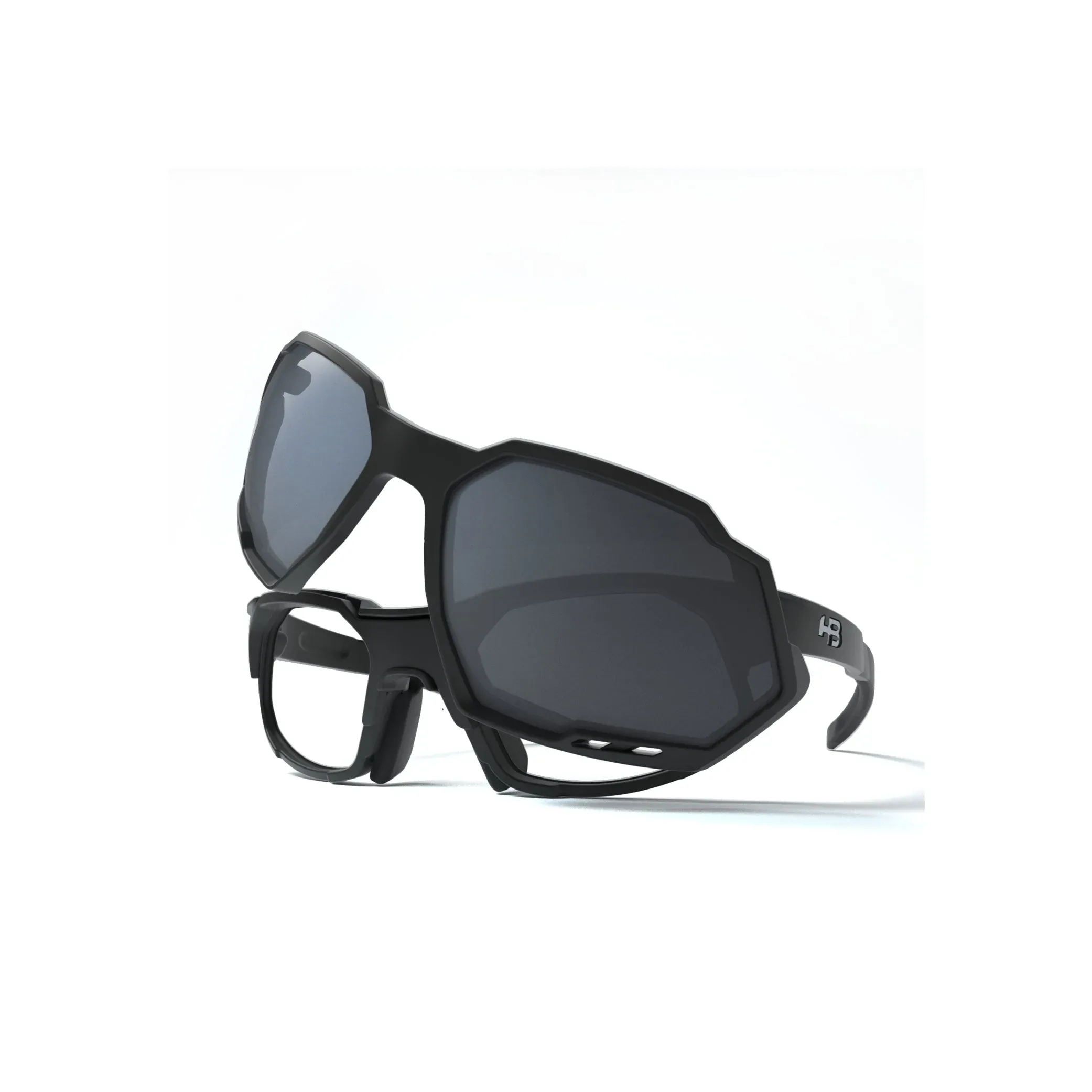 Óculos de Grau HB Rush Clip On Matte Black/ Gray