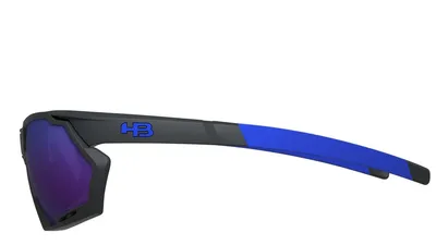 Óculos de Grau HB Rush Clip On Matte Graphite/ Blue Chorme
