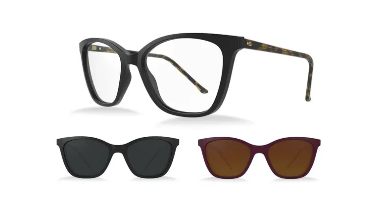 Óculos de Grau HB Switch 0385 Gloss Black Havanna/Black Pass/ Polarized Gray