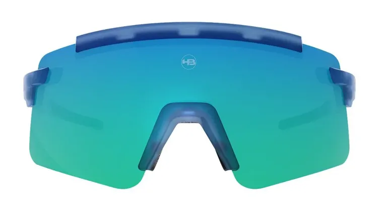 Óculos de Sol HB Apex Wavy Matte Blue/ Green Chrome