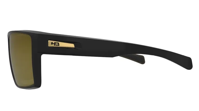 Óculos de Sol HB Byron Black Gold/ Bronze - Lente 6,2 cm