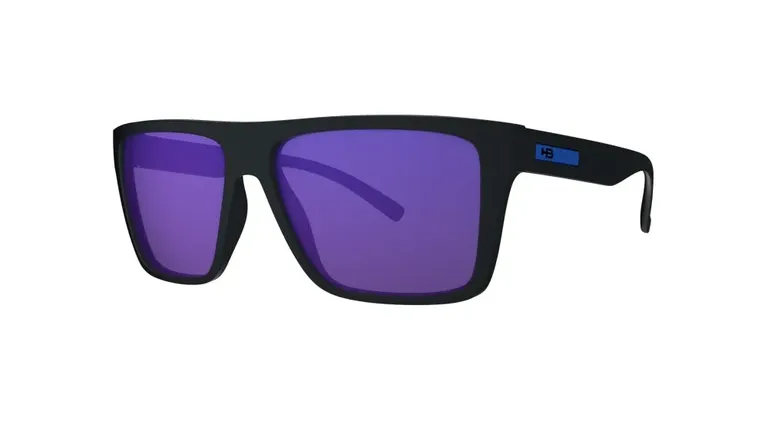 Óculos de Sol HB Floyd Matte Black Blue Chrome