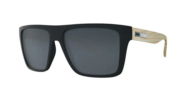 Óculos de Sol HB Floyd Matte Black Wood Gray
