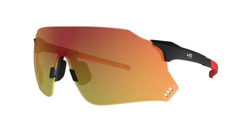 Óculos de Sol HB Quad X 2.0 - Matte Black/ Red Chrome
