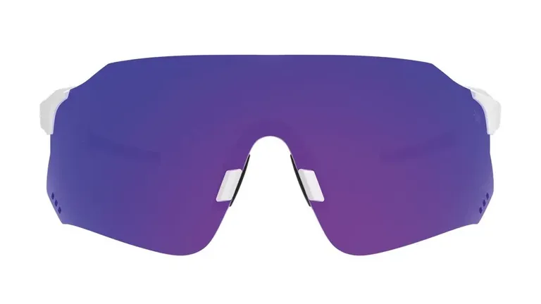 Óculos de Sol HB Quad X 2.0 - Pearled White/ Blue Chrome