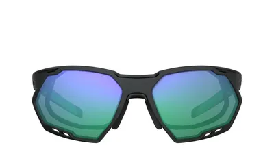 Óculos de Grau HB Rush Matte Black D. Green / Green Chrome - Lente 5.3 cm