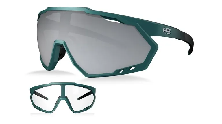 Óculos de Sol HB Spin Gradient Dark Green/ Silver/ Cristal - Lente 14,6 cm