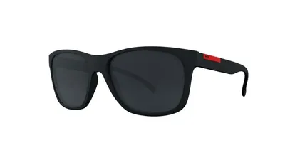 Óculos de Sol HB Underground Matte Black D. Red/ Gray - Solar - TAM 56 mm