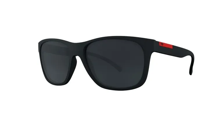 Óculos de Sol HB Underground Matte Black D. Red/ Gray - Solar - TAM 56 mm