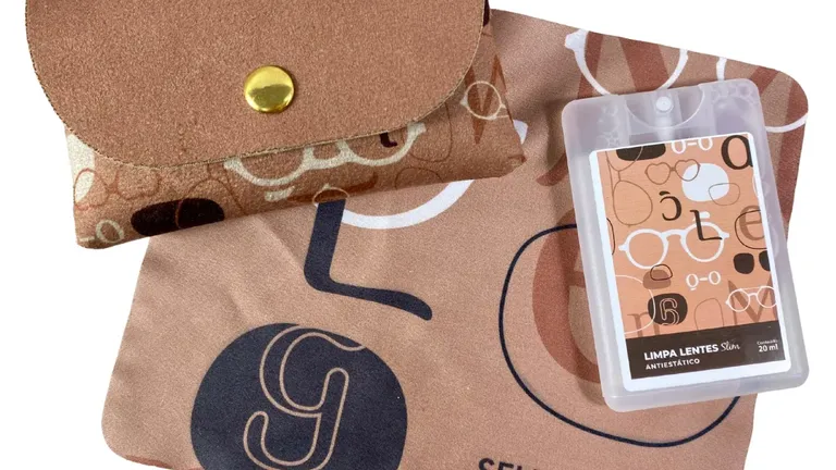 100 Kit Estojo Limpeza + Spray Slim + Microfibra Premium 15×15