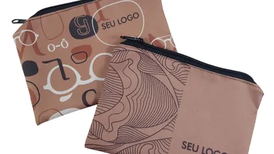 100 Necessaire Nylon Pequena – Personalizada