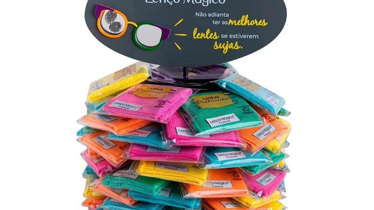 Kit 100 Lenço Mágico Premium 15×15 – Personalizado