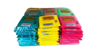 Kit 100 Lenço Mágico Premium 15×15 – Personalizado