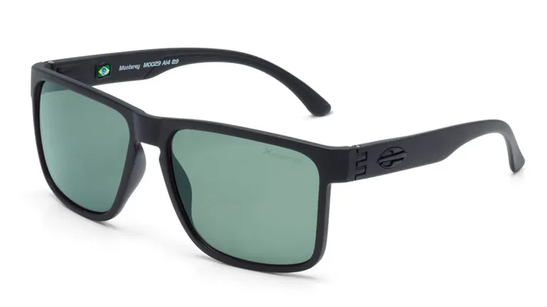 Oculos sol Mormaii monterey preto fosco/l. G15 polariz.