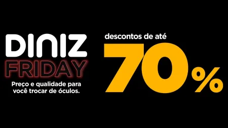 Em nova campanha, Óticas Diniz promovem sua "Black Friday"