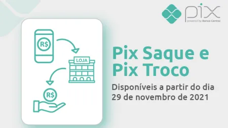 Pix Saque e Pix Troco chegam ao mercado nesta segunda (29)