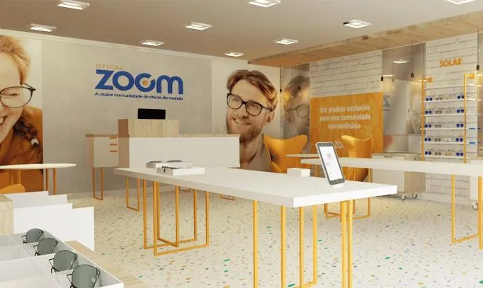 Óticas ZOOM investem em lojas com técnicas da neuroarquitetura