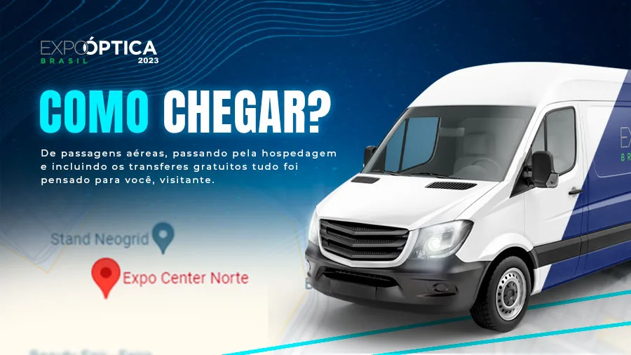 Como chegar na Expo Óptica 2023