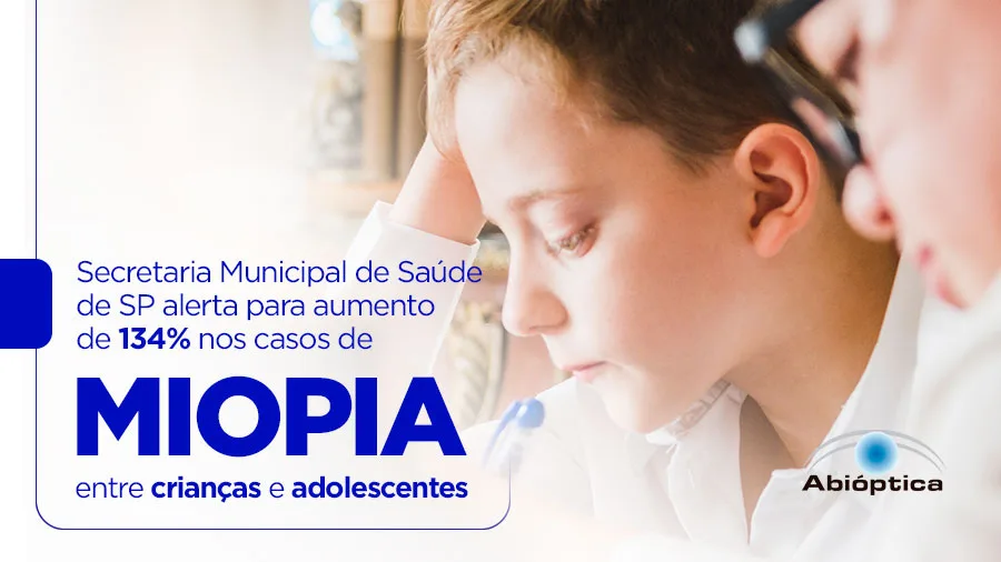 Aumenta em 134% os casos de miopia entre crianças e adolescentes em SP