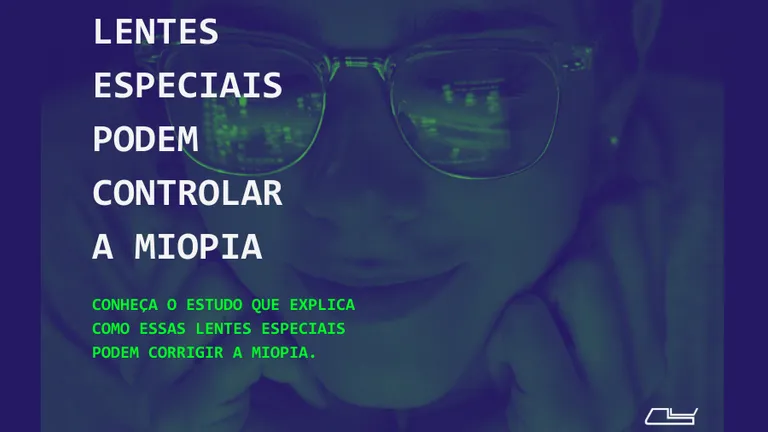 Lentes especiais podem controlar a miopia