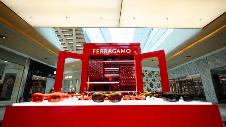 Ferragamo Eyewear inaugura pop-up store no VillageMall