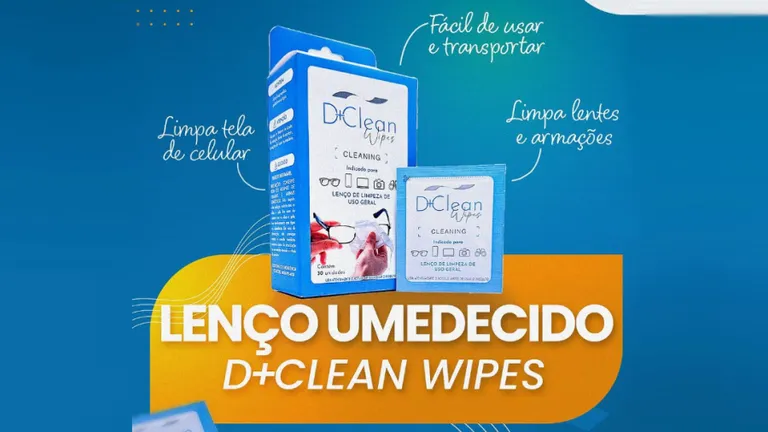 Novidade Mello Optical - D+Clean Wipes