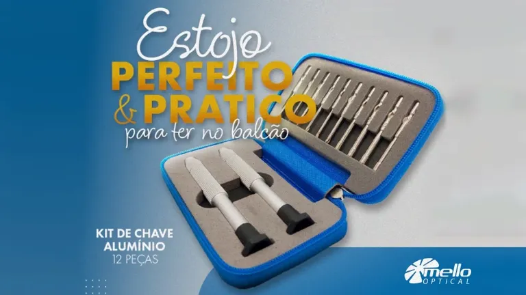 Mello Optical - Kit de Chave Alumínio 12 peças